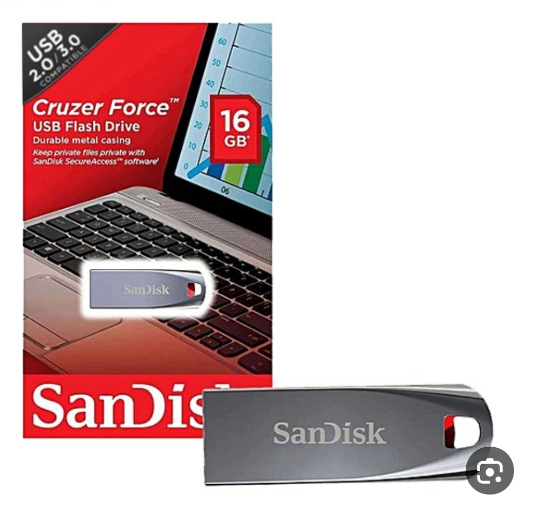 فلش مموری سن دیسک  با ظرفیت 16 گیگابایت اCZ71 Cruzer Force Sandisc  Flash Memory 16G